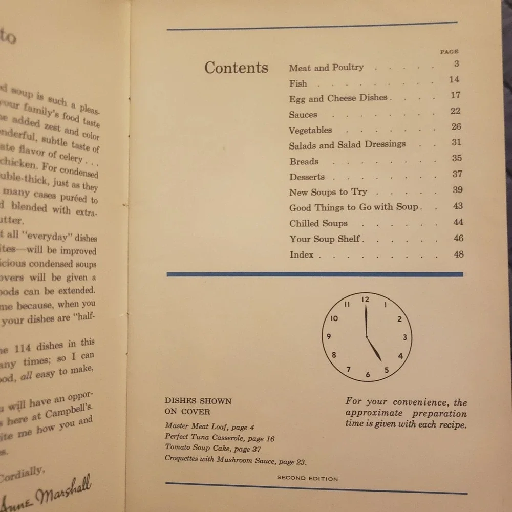 Vintage 1950's Cooking With Condensed Soups By Anne Marshall